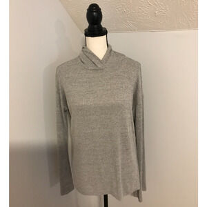 Rag & Bone Women's The Knit Rib Light Gray Hoodie - Size Small